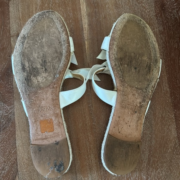 Alexandre Birman | Clarita braided flat sandal | Size 37.5 / US 7 | white - Picture 4 of 4